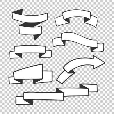 Çizimi, elle çizilmiş afişi ve çizilmiş şeritleri kaydırma.