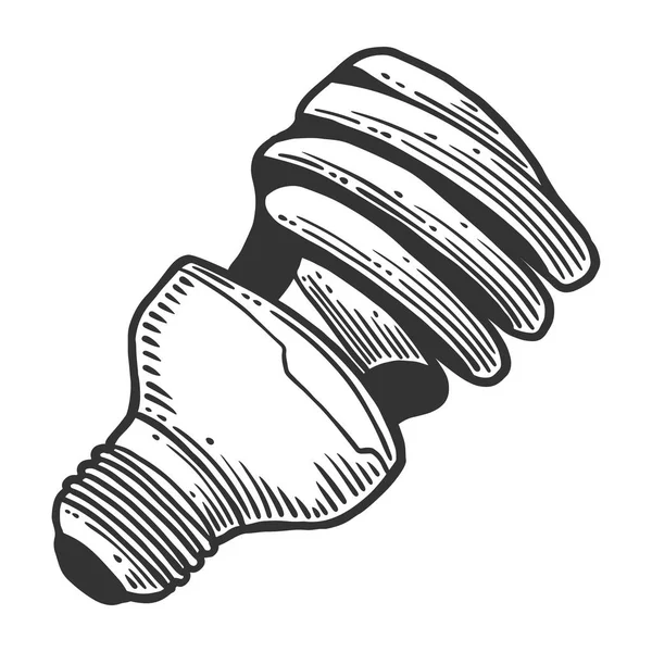 Cıva ampulü. Doodle ve çizim stilinde vektör kavramı. T-shirt, kartpostal baskı için elle çizilmiş illüstrasyon.