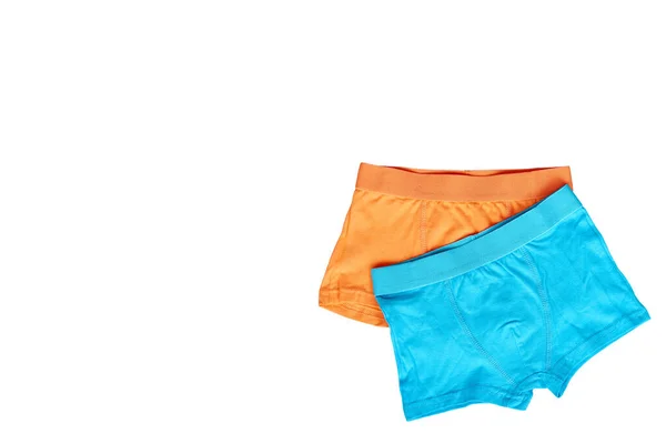 Bright boxer underwear, cotton pants. Isolated background — Stock Photo, Image