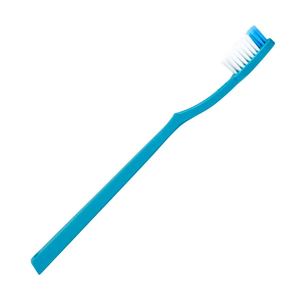 Kleur tandenborstel, tandverzorging en frisheid. geïsoleerd — Stockfoto