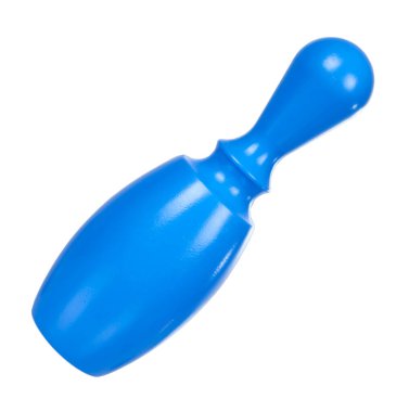 Bowling oyunu için plastik renkli Skittles. Çocuk oyuncağı.