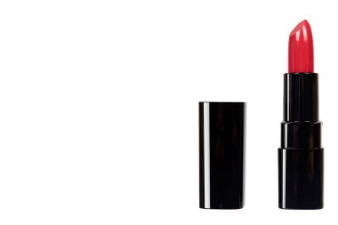 Siyah tüp, güzellik ve bakım kırmızı ruj.