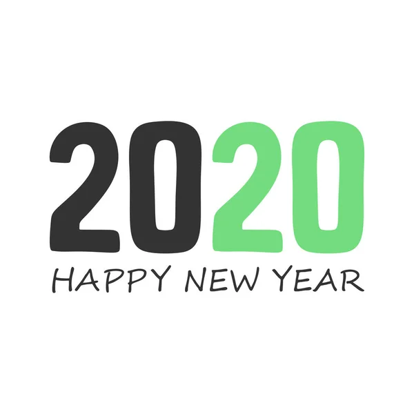 С Новым 2020 годом. Обложка календаря, дизайн брошюры, карточка, шаблон баннера. Векторное изображение в стиле мультфильма . — стоковый вектор