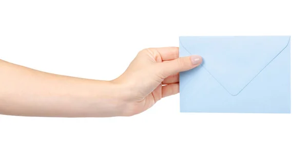 Envelope de papel para correio, carta para correio. Isolado em branco . — Fotografia de Stock