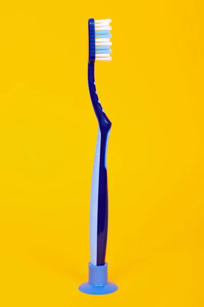Blaue Zahnbürste Instrument Zur Zahnhygiene — Stockfoto