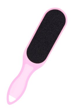 Pembe plastik topuk rendeleyici, pedikür aracı.