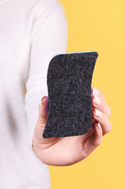 Tahta silgiyle. İzole edilmiş.