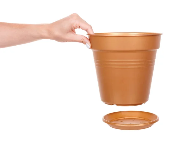 Vaso Fiori Vuoto Contenitore Giardinaggio — Foto Stock