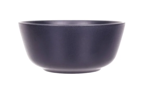 Темна Порожня Кругла Чаша Керамічний Кухонний Посуд — стокове фото