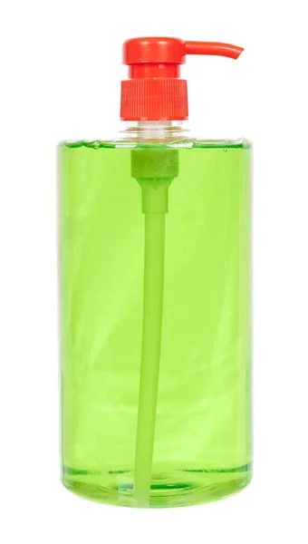Bottle with liquid soap for dish washing.