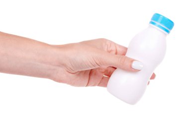 Beyaz şişe ve yoğurt..