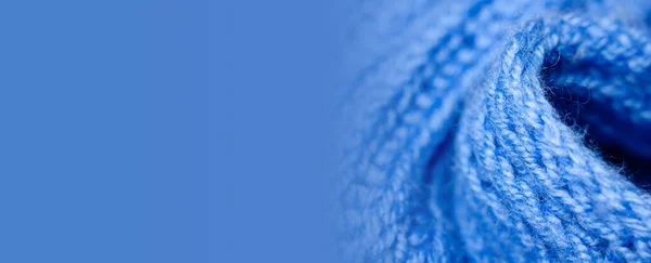 Azul Têxtil Textura Fundo — Fotografia de Stock