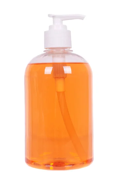 Orange Liquid Soap Bottle High Quality Photo — Stock Photo, Image