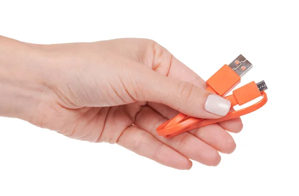 Usb Kabel Anslutningskabel Högkvalitativt Foto — Stockfoto