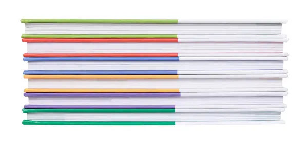Uma Pilha Livros Coloridos Foto Alta Qualidade — Fotografia de Stock