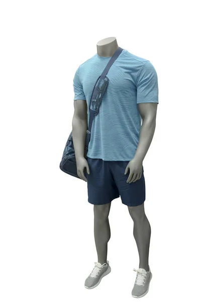 Male mannequin wearing sport athletics clothes. — Stock Photo, Image