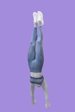 Tam uzunlukta kadın manken.