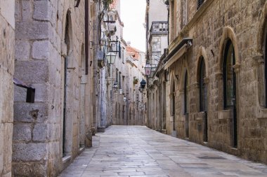 Dubrovnik eski dar sokak , Hırvatistan