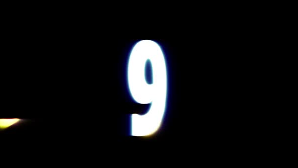 Computer Generated Countdown Graphic Animation — Stock Video