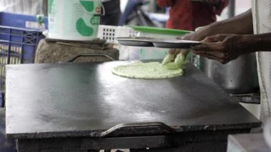 Vibrant Street Food Preparation in India - A Visual Feast