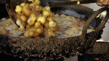 Captivating Indian Street Food Preparation - Delightful Culinary Experience