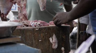 Indian Mutton Cutting Shop - Fresh Meat Prepared with Care