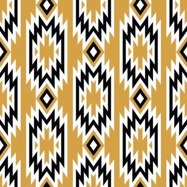 Vektör trendy dikişsiz dekoratif etnik desen. Boho geometrik tarzı.