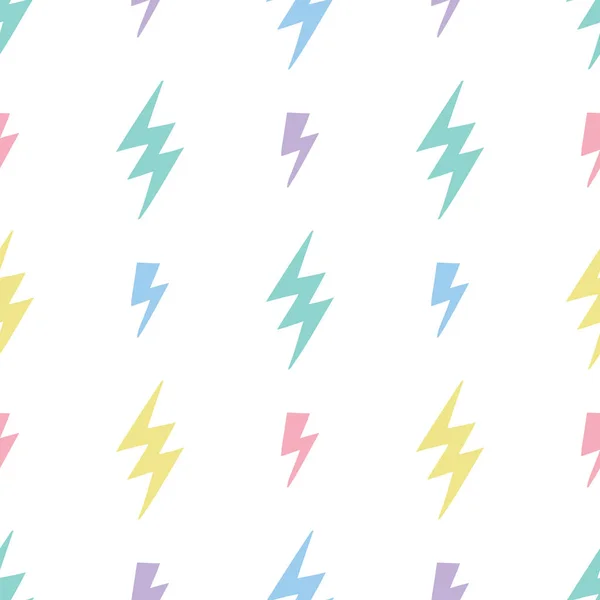 Vector abstracte moderne patroon met bliksemschichten. Trendy Thunder achtergrond. — Stockvector
