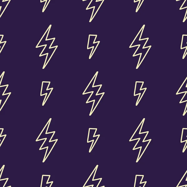 Vector abstracte moderne komische patroon met bliksemschichten. Trendy Thunder achtergrond. — Stockvector