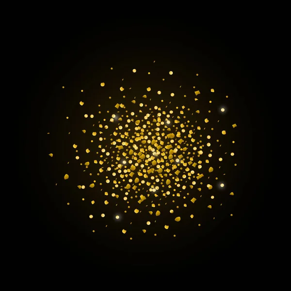 Векторное Золото Блеск Текстуры Изолированы Черном Фоне Элемент Дизайна Продажи — стоковый вектор