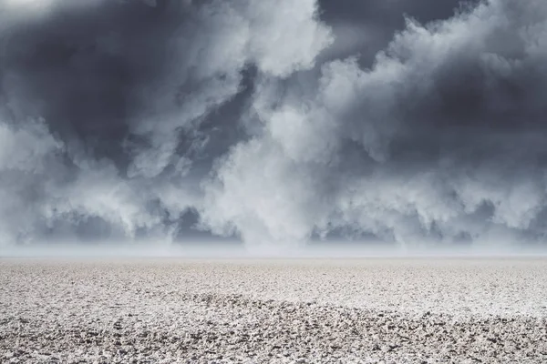 Cloudy Weather Desert Render — Stock Photo, Image