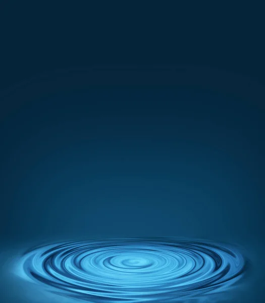 Water Drop Dark Blue Background Space Your Design Logo Rendering — Stock Photo, Image