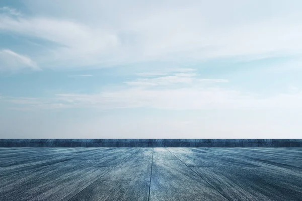 Topo Telhado Criativo Com Vista Para Céu Espaço Cópia Papel — Fotografia de Stock