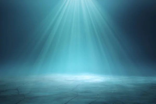 Empty Illuminated Blue Backdrop Spotlight Concept — Stock Photo, Image