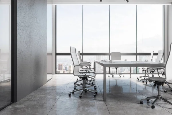 Moderner Konferenzraum Mit Blick Auf Die Stadt Und Tageslicht Darstellung — Stockfoto