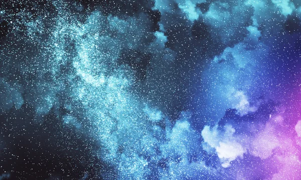 Творчий Хмарний Фон Нічного Неба Зірками Концепція Простору Сузір — стокове фото