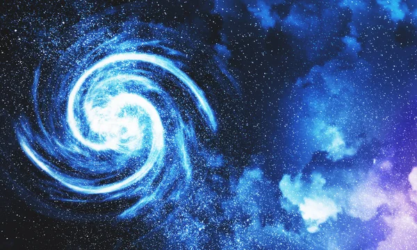 Δημιουργική Θολό Βράδυ Ταπετσαρία Ουρανού Αστέρια Αντίληψη Χώρου Και Στον — Φωτογραφία Αρχείου