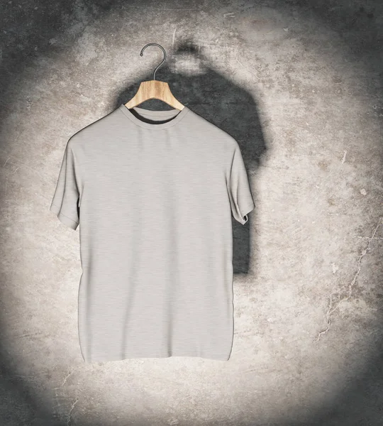 Temiz gri t-shirt — Stok fotoğraf