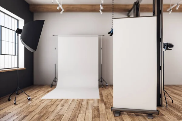 Fotografické studio s proužkem — Stock fotografie