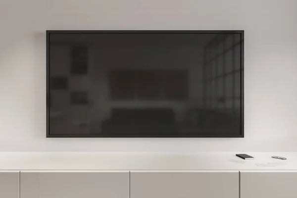 Televisión negra vacía — Foto de Stock