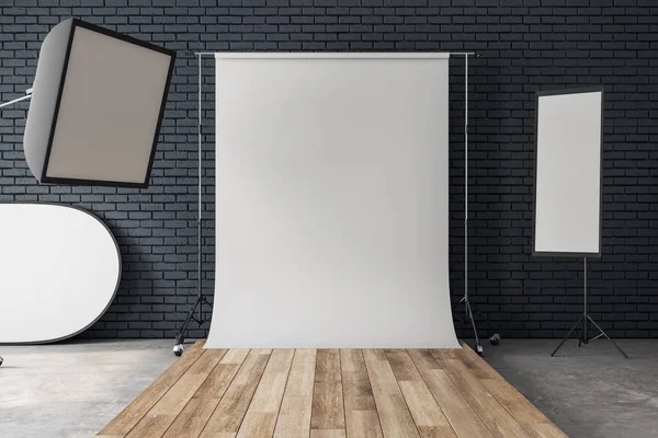 Minimalistisk studio med copyspace — Stockfoto