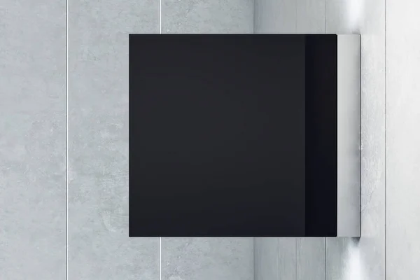 Чорний квадрат банер — стокове фото