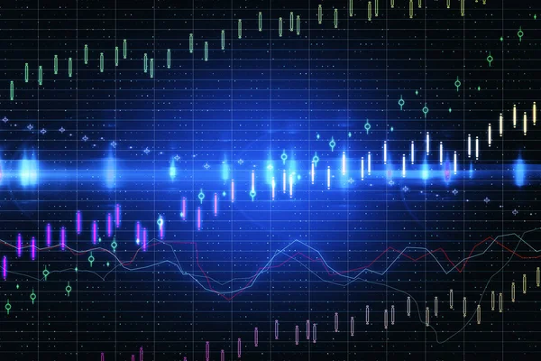 크리에이 티브 forex 차트 텍스처 — 스톡 사진