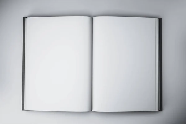 Libro bianco in bianco — Foto Stock