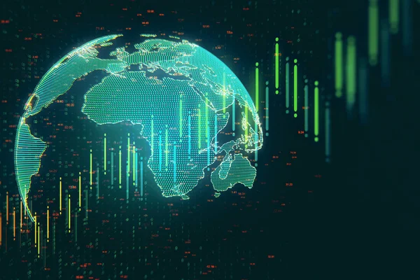 Kreatív forex chart — Stock Fotó