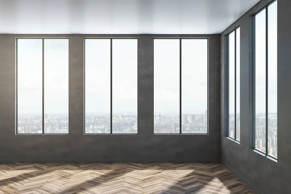 Empty concrete office interior — Stock Photo, Image