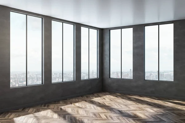 Empty concrete office interior — Stock Photo, Image