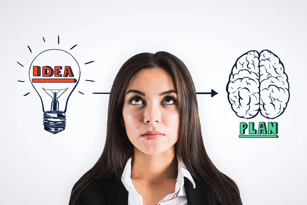 Brainstorm and idea concept — Stock Photo, Image