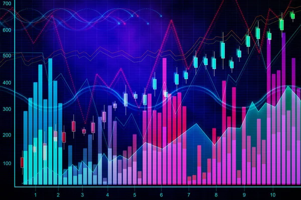 추상 forex 차트 텍스처 — 스톡 사진