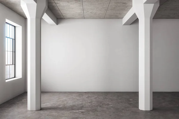 Empty concrete interior with copyspace — Stock Photo, Image